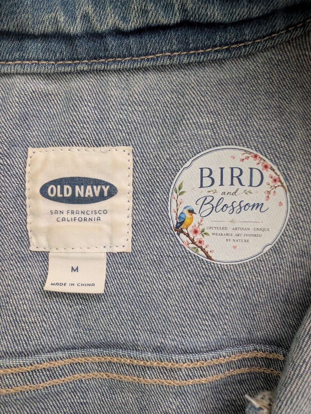 Upcycled | Old Navy | Medium | Bird & Blossom Boutique Style | Read Description - Picture 3 of 12